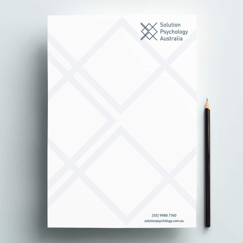 Print design for pad of paper